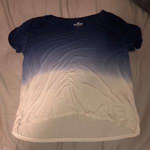 White and blue tshirt